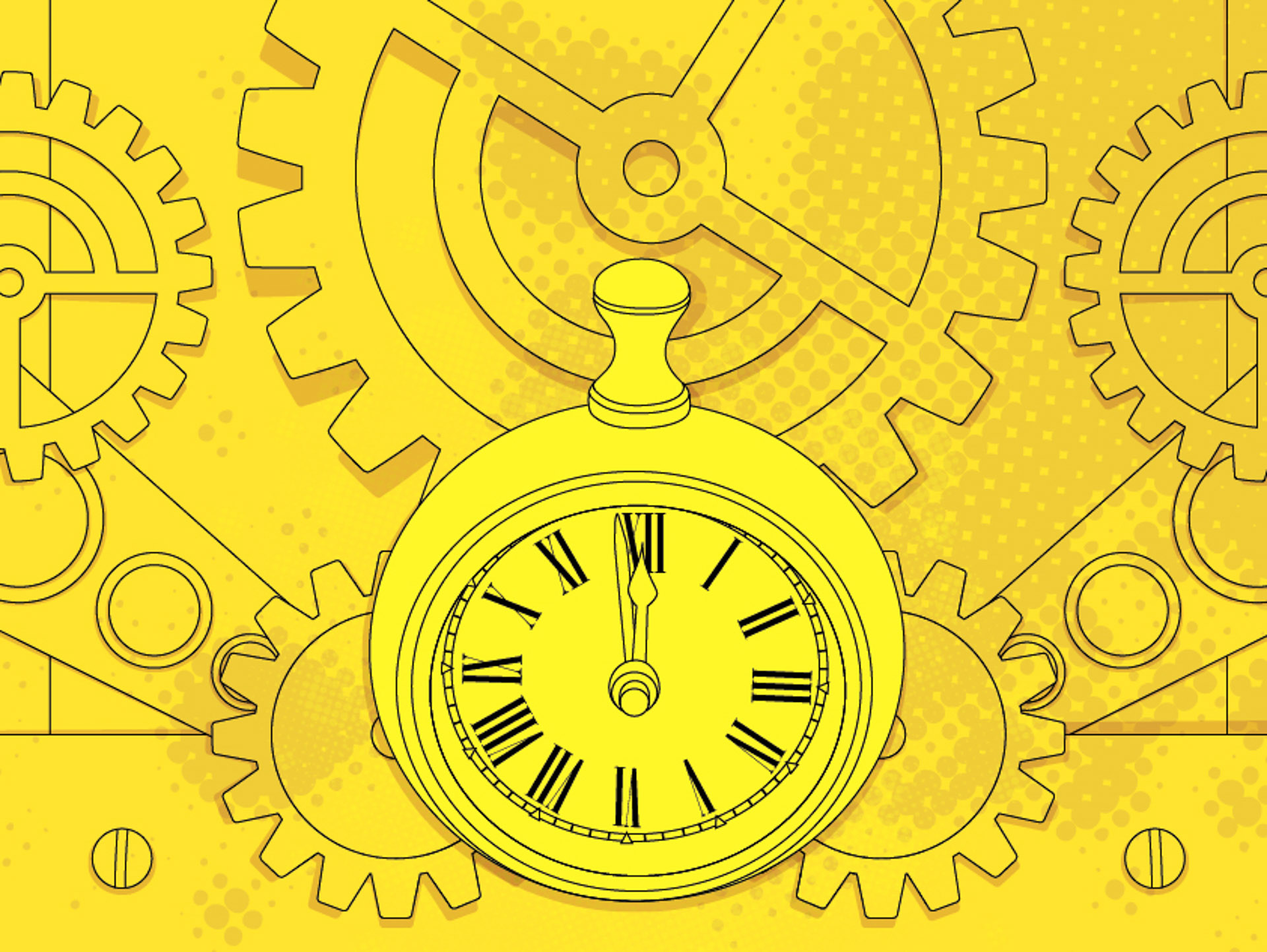Clockwork. Ilustração para o caderno Gazeta ALT, da Gazeta do Paraná.